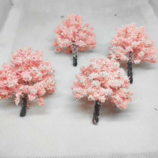 Arbres à fleurs de cerisier, 11 arbres, 6 cm