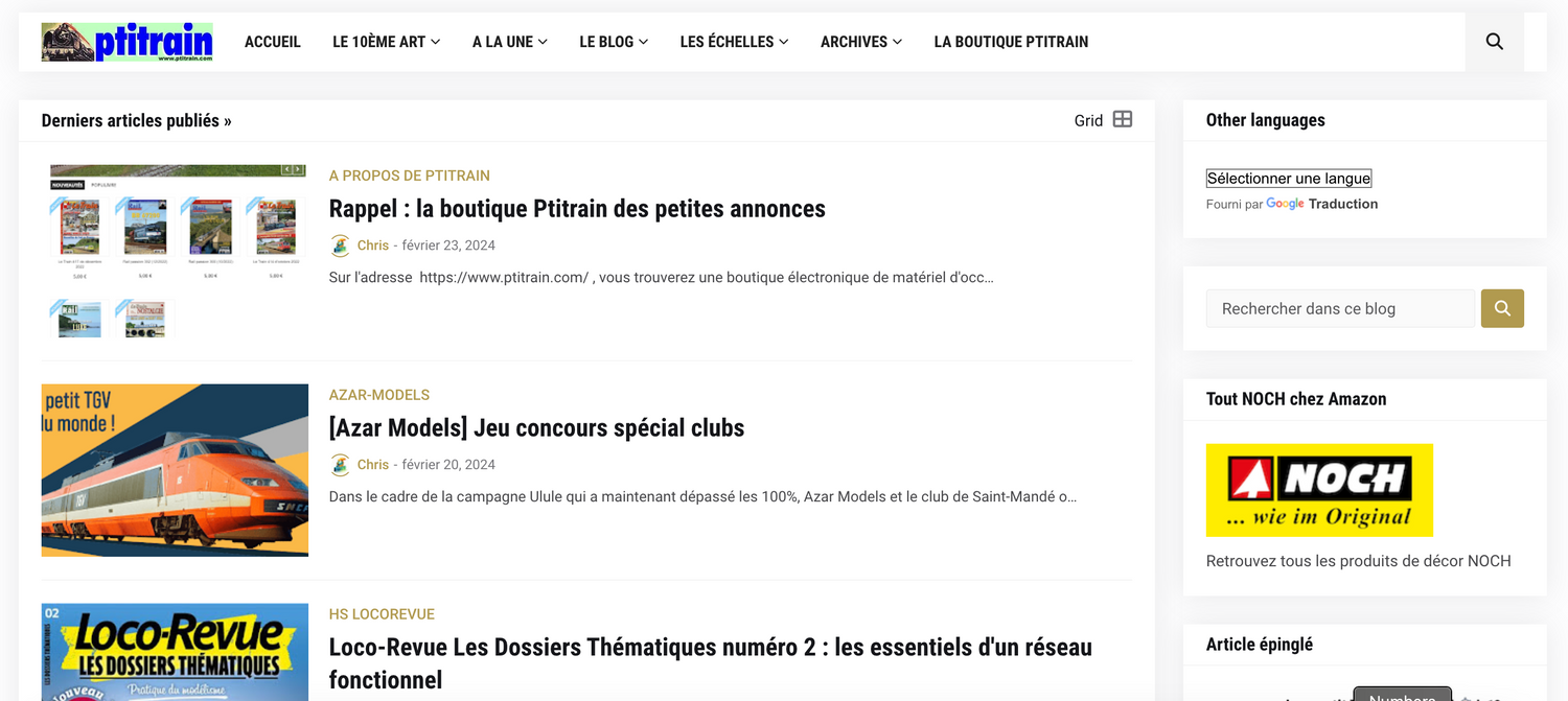 Le blog de Ptitrain.com