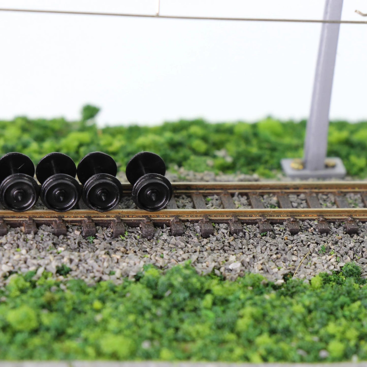 Jeu de roues en plastique pour trains miniatures, échelle N 1:160, 33 pouces, 28N, 24 pièces, 48 pièces