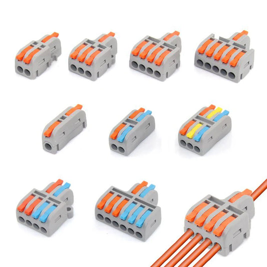 Mini connecteurs de câble à câblage rapide,10 pièces, 30/50 pièces