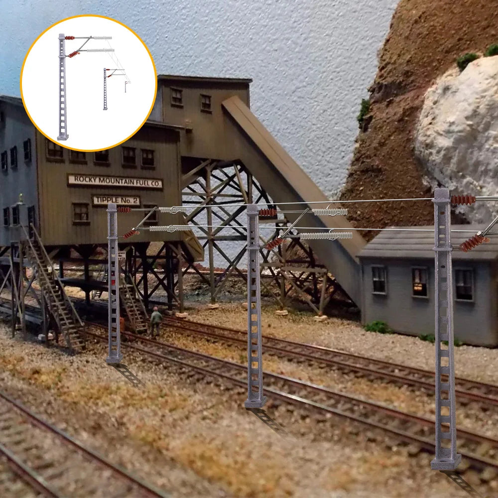 Poteaux de train à l'échelle N 1:160 pour diorama, 4 pièces/lot, fournitures pour modélisme ferroviaire, kits exécutifs