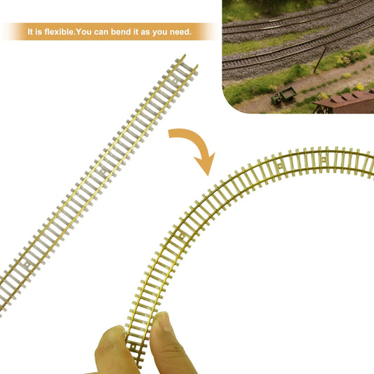 Rail Flexible, échelle N 1:160 de 50cm, 5 ou 10 Pièces