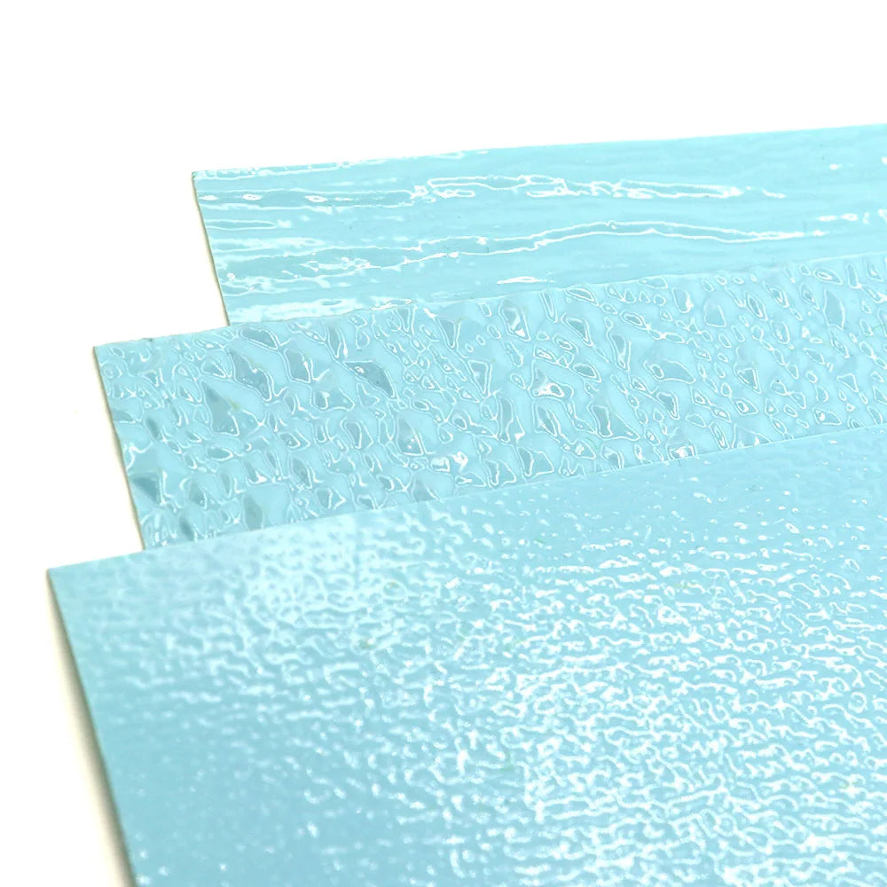 Simulation eau, rivière, effets fluides, motif pliable, PVC décoratif, scène de lacs, 2 pièces