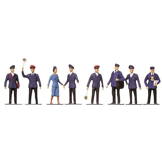 Figurines de personnel ferroviaire, échelle H0