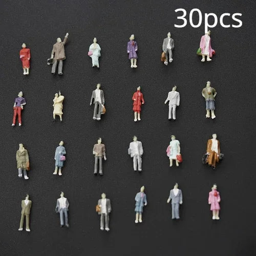 Modèle de figurine coloré, échelles 1:25-1:300
