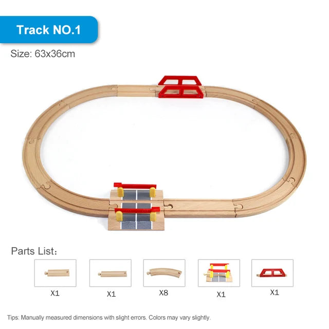 Gleiselemente aus Holz, Typ BRIO 