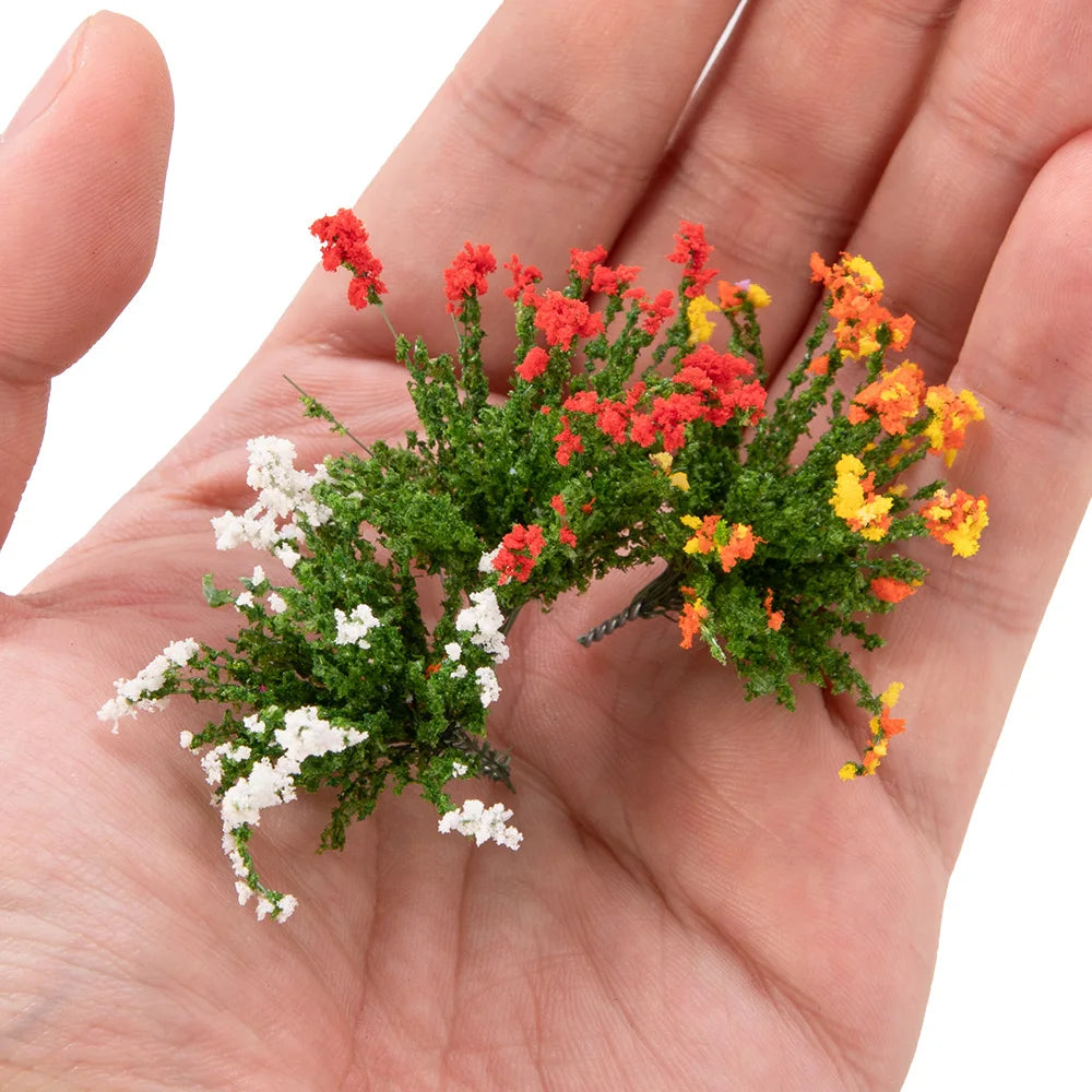 Verschiedene Pflanzen und Blumen, Maßstab H0, 3 Stück