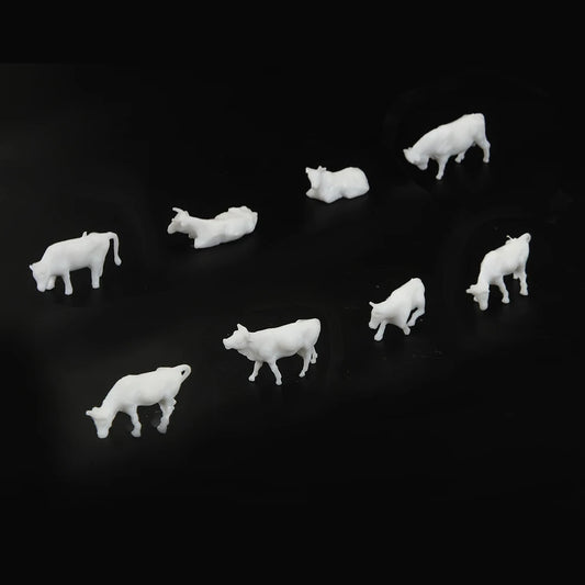 20pcs/lot 00-N Scale Unpainted ABS Plastic Miniature Farm Animals 