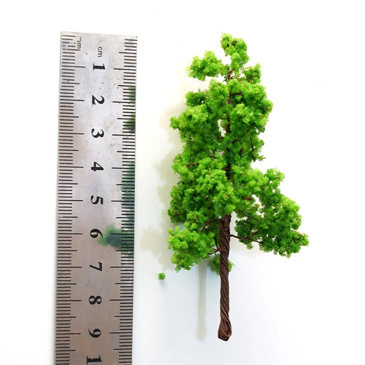 Tree, HO scale, 9cm, 10 pieces 