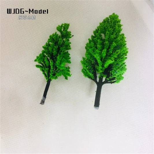 HO Scale Plastic Miniature Trees, 100 Pieces 