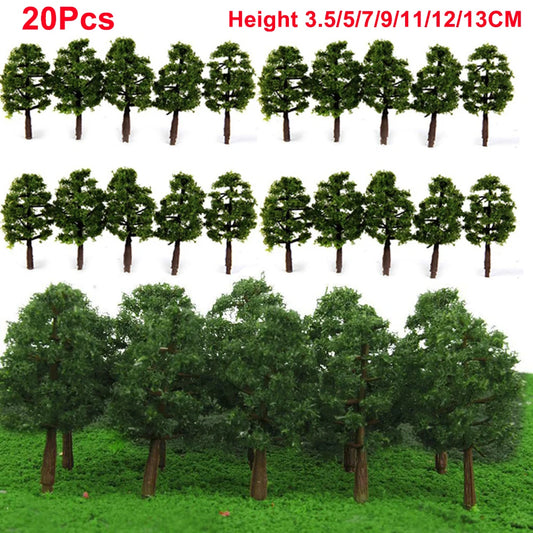 Miniature trees, 20 pieces per bag 