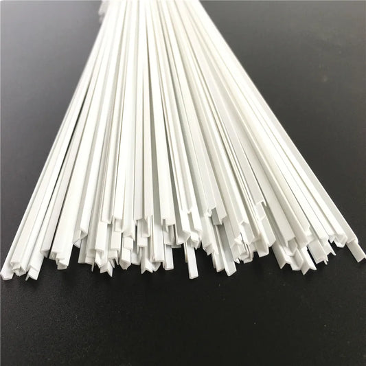 100pcs ABS Smooth L Shape Bar Special Shape Diameter 2mm 3mm 4mm Length 50cm 