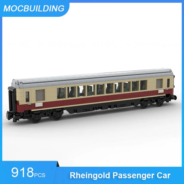 DB passenger car, MOC assembled bricks 