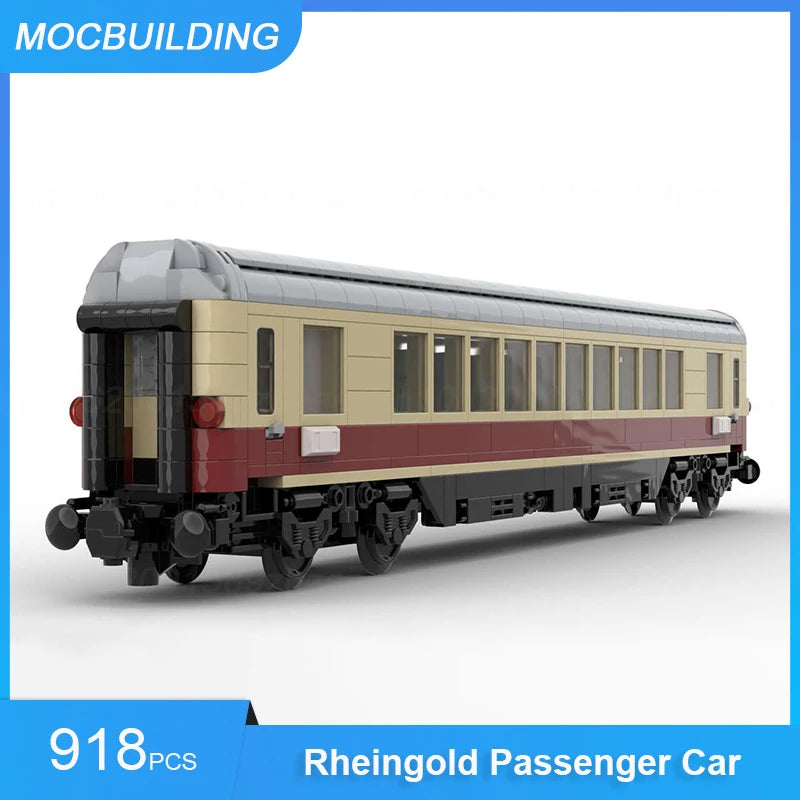 Voiture voyageur DB, briques assemblées MOC