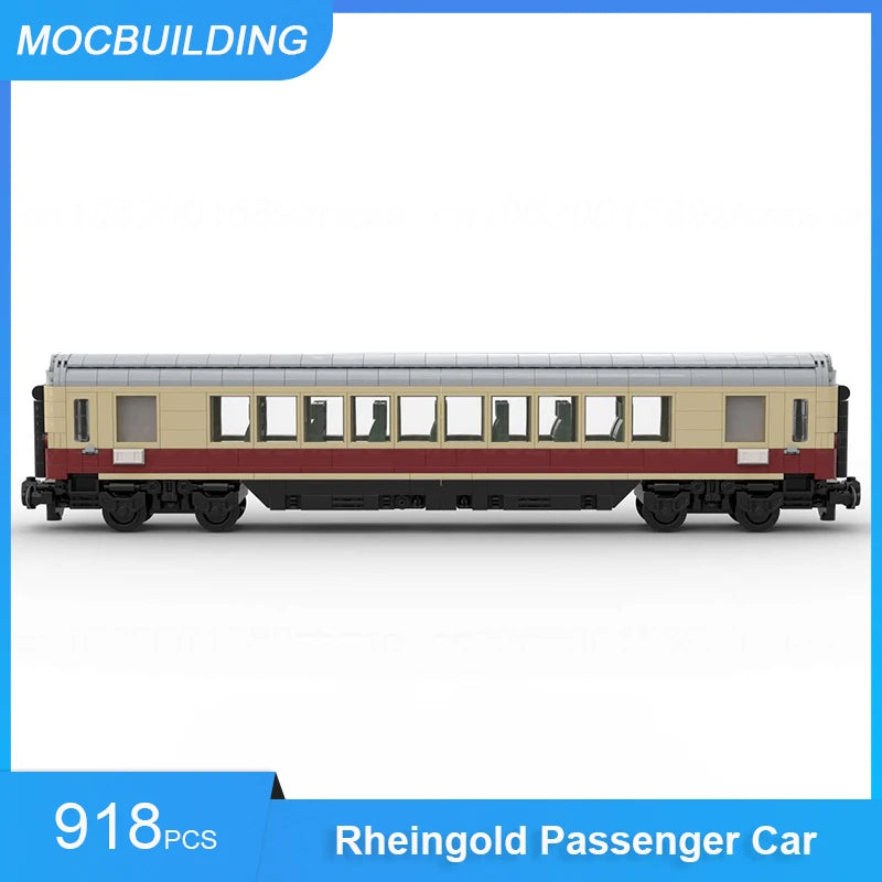 DB passenger car, MOC assembled bricks 