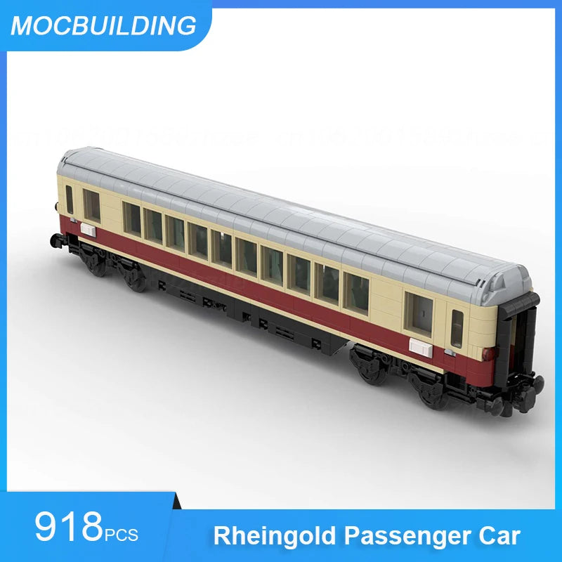 DB passenger car, MOC assembled bricks 