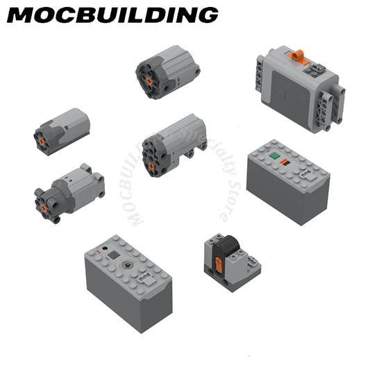 Boîte à piles pour moteur télécommande, construction MOC