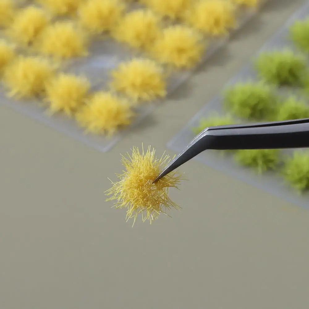 50 Uds. Arbustos artificiales grupo de plantas modelo de simulación multiterreno material de escena de mesa de arena 5mm 
