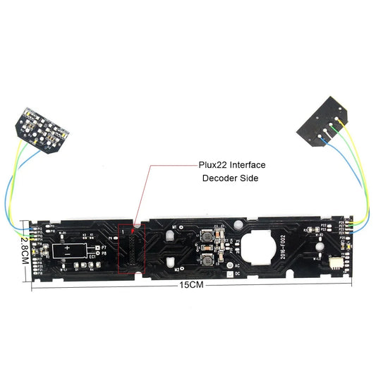 Dcc Adapter PCB Board Upgrade To Sound And Light Digitization Dcc Train Building With Plux22 Interface