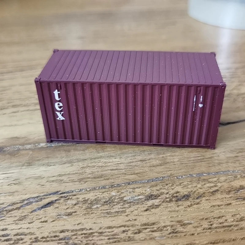 20 foot container, HO scale