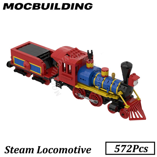 Western Steam Train Model, MOC Brick Construction 