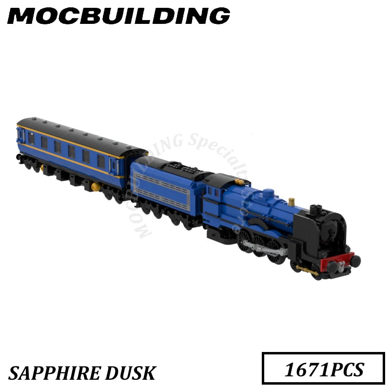 English type oar, Sapphire Dusk, MOC 