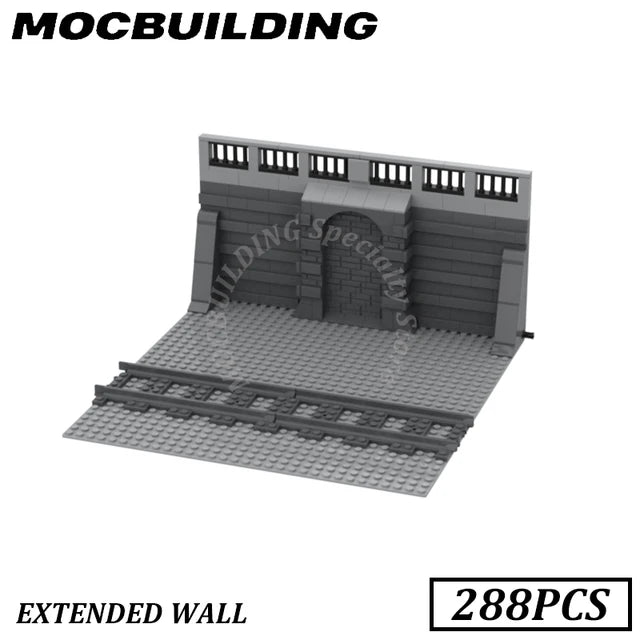 Überführung mit Treppen, MOC-Konstruktion 