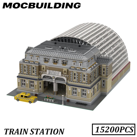 Monumentaler Bahnhof, MOC-Bauweise, 15000 Teile 