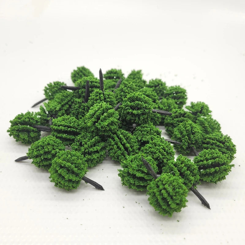 20/30/50pcs 40mm Street Tree HO and 1/150 Scales 