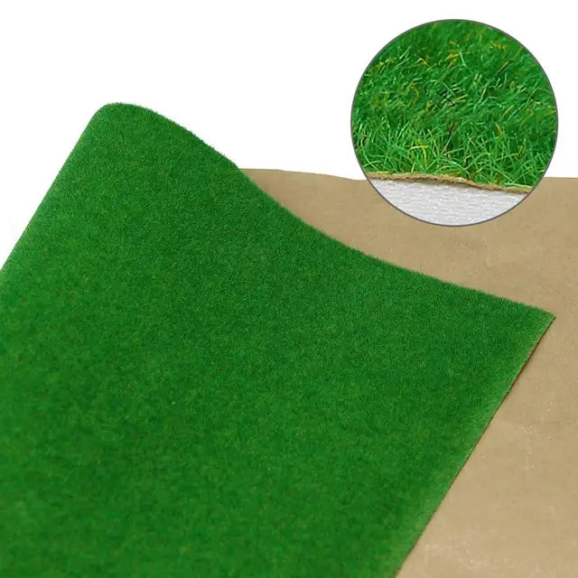 Tapis d'herbe artificielles; échelle O-HO-N, 2mm, 0, 4m x 1m, 2Pcs