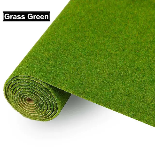 Tapis d'herbe artificielles; échelle O-HO-N, 2mm, 0, 4m x 1m, 2Pcs