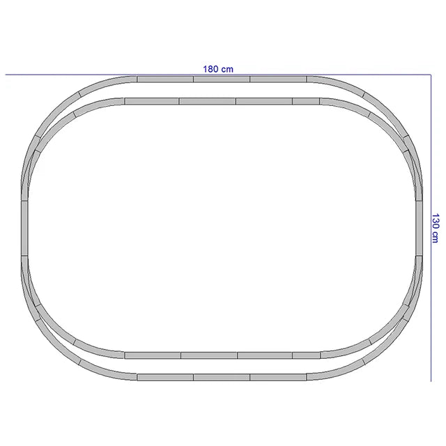 Extension rails PIKO 1/87