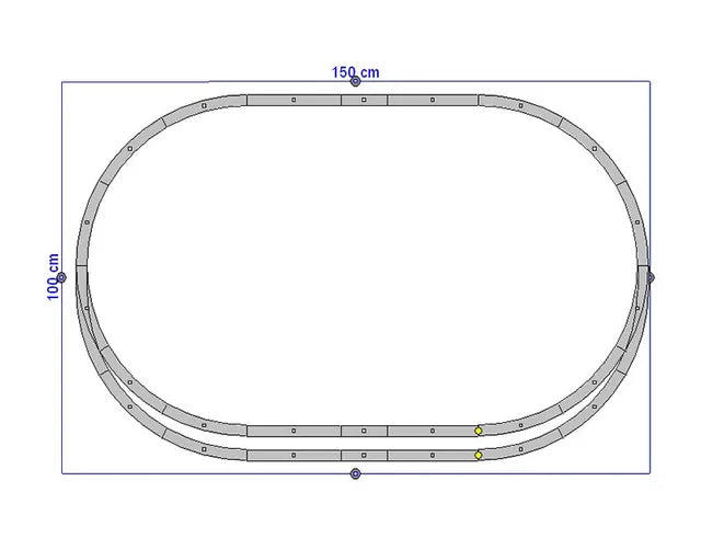 Extension rails PIKO 1/87