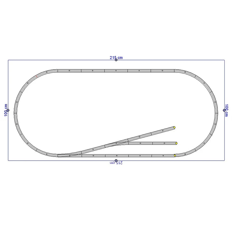 Extension rails PIKO 1/87