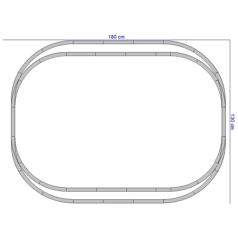 Extension rails PIKO 1/87