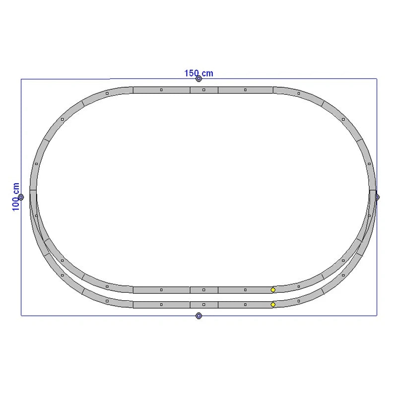 Extension rails PIKO 1/87