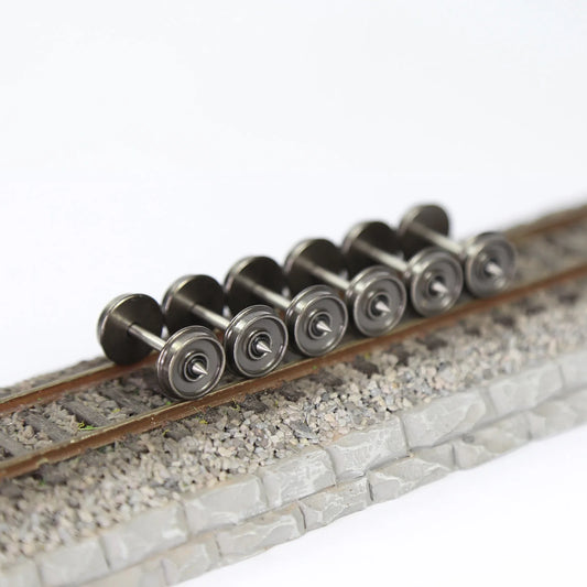 Freight wagon axle wheels 12pcs/24pcs Railway Model HO Scale 1:87 36 