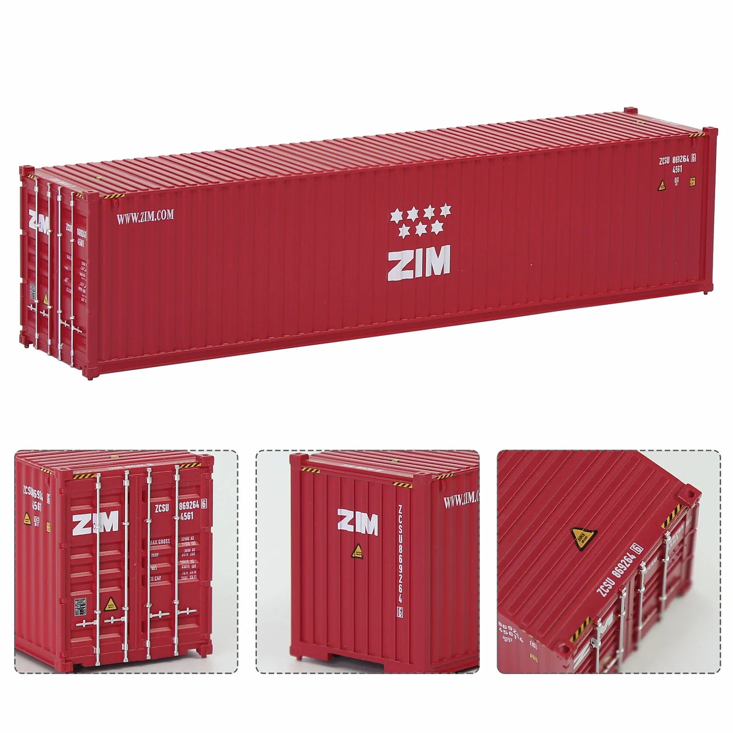 40-Fuß-Transportcontainer, Maßstab H0, 1:87 