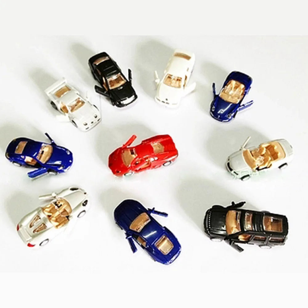 Kit de voitures miniatures 4D, puzzle 1:87, échelle H0, C8704, 16 pièces