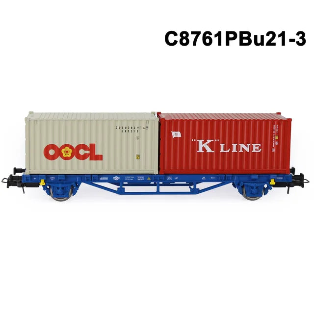 Container-Flachwagen, Maßstab 1:87, 20 Fuß, 40 Fuß 