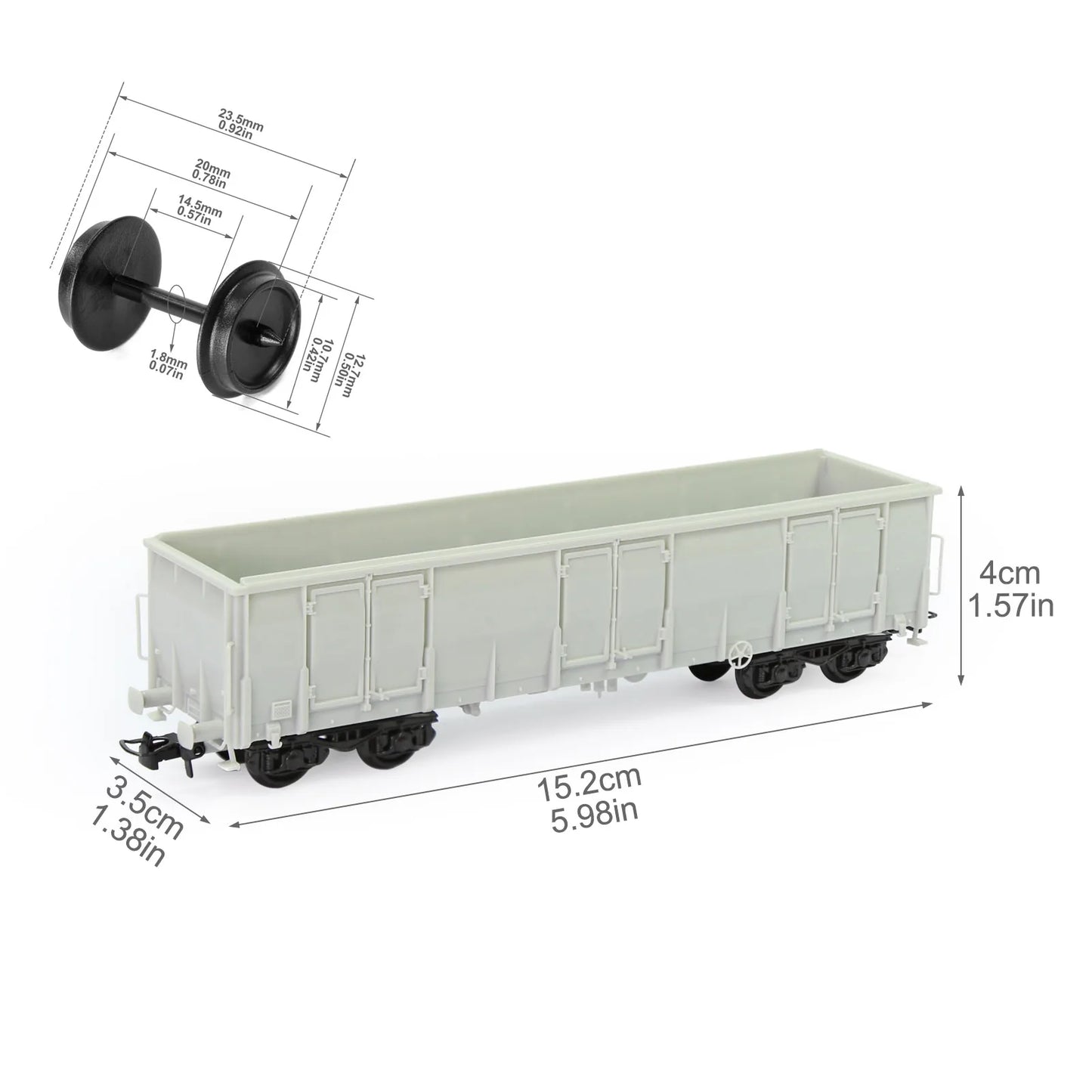 Dumper wagon, high side, unassembled, 1/87 scale, C8742JJ, 1 piece 