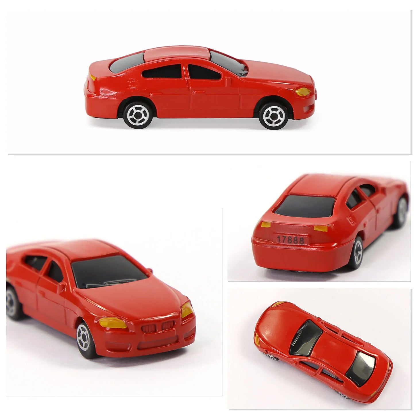 50pcs 1/87 scale plastic model car 