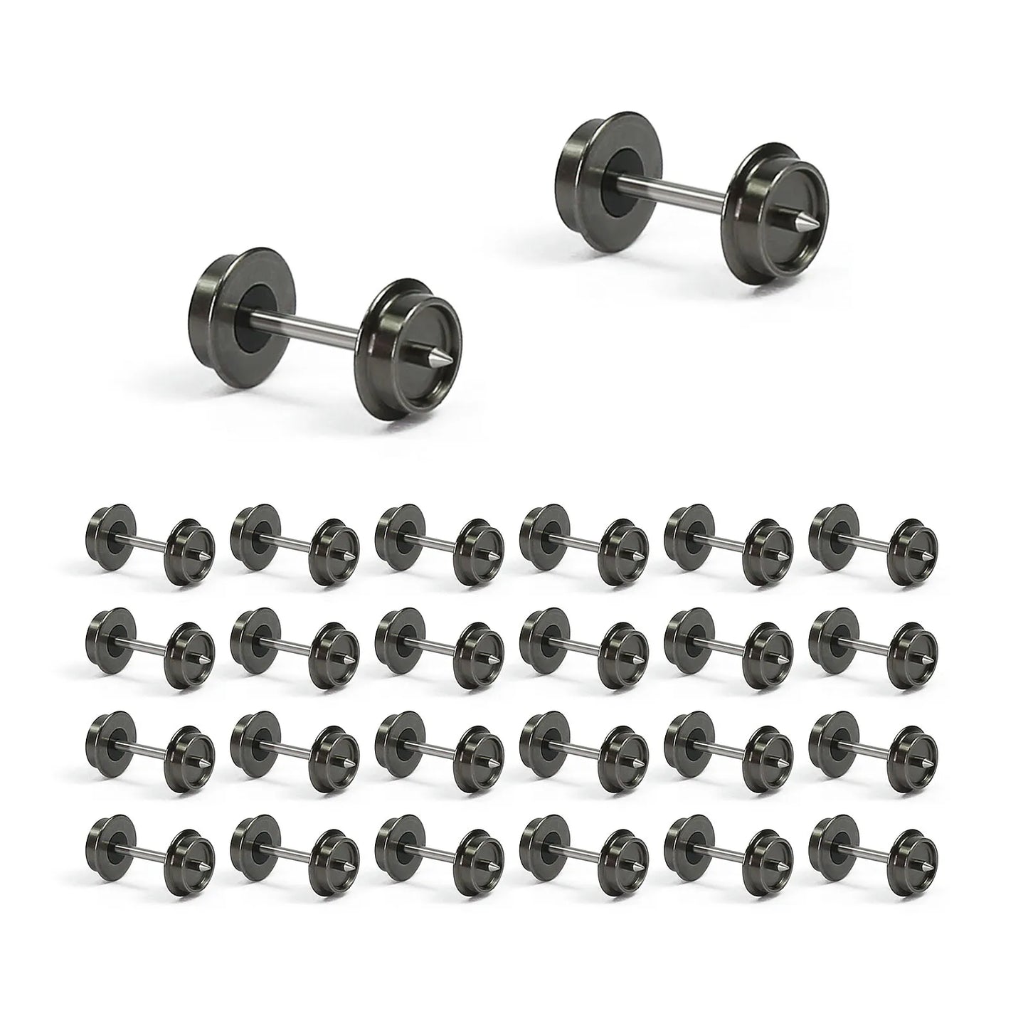 12/24pcs N Scale 33inch Metal Wheels 05150 