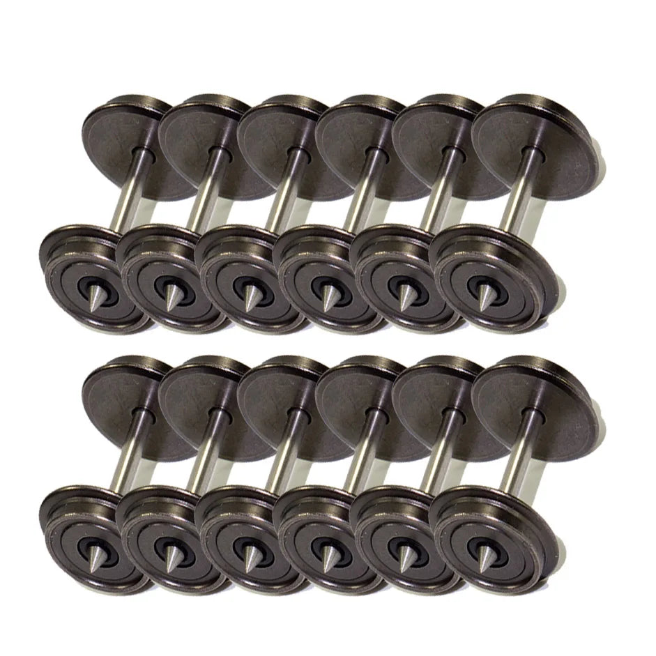 12pcs/24pcs H0 Scale 1:87 36inch DC Model Train Metal Wheels C8724 