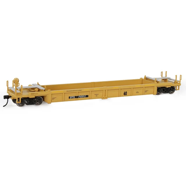 1pc 40ft Flatbed Railway Freight Wagon H0 Scale C8749 