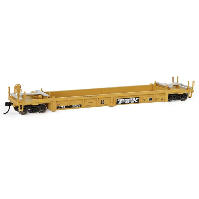 1pc 40ft Flatbed Railway Freight Wagon H0 Scale C8749 