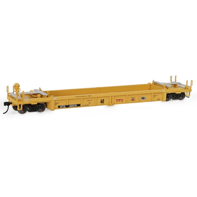 1pc 40ft Flatbed Railway Freight Wagon H0 Scale C8749 