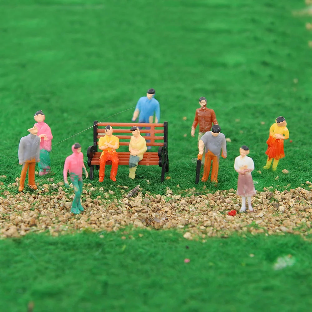 Miniature Painted Figures, 1/100, 200 Pieces 