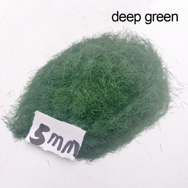 Grass flocking fibers, 50ml pot, 1.5/3/5/8mm, H0-N Z scale 