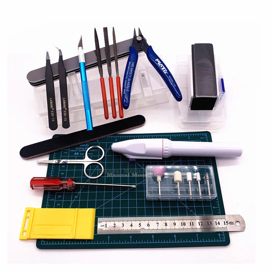 DIY Tool Kit, Tweezers, Electric Sander, Scissors, Sanding File